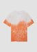 s.Oliver T-shirt Kinderen Oranje Katoen Tie-dye Korte Mouw Ronde Hals Aansluitend Casual