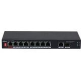 Dahua Technology PoE PFS3110-8ET1GT1GF-96 Unmanaged Gigabit Ethernet (10/100/1000) Power over Ethernet (PoE) Noir