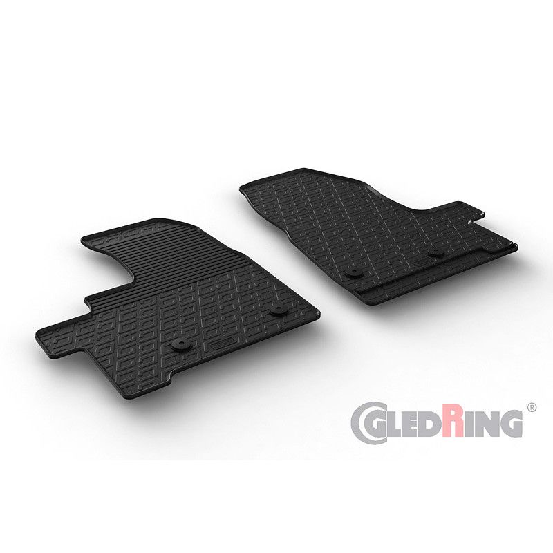 Gledring Rubbermatten passend voor Ford Transit Custom Furgon/Kombi (2-delig)