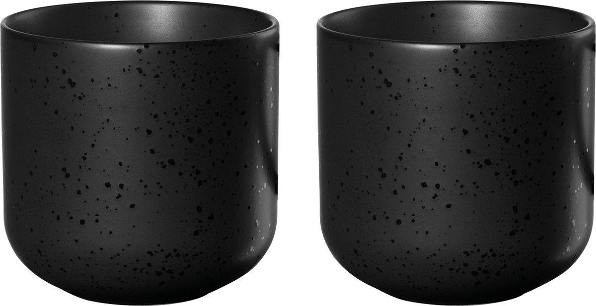 ASA Selection ASA Kuro Theekopjes Set van 2 Porselein Zwart