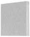 Braytron Cache pour éclairage d'escalier LED, carré, pleine surface, argent, Ø, IP20