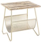 Haku Bijzettafel Goud MDF Metaal 50 x 40 x 51 cm