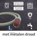 Merkloos Aquastop Slang Toevoerslang Wasmachine - 1,5 m - Mechanische Aquastop - Met Veiligheidsklep en 3/4 inch Aansluiting - Lichtblauw