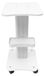 Salon roulant - Chariot de salon - Bois, capacité de charge 40 kg - Roues pivotantes à 360° - Rangement antidérapant - À assembler - Blanc