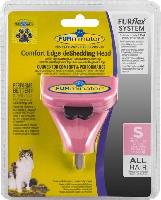 Furminator Furflex Cat Deshedding Tool - Roze - Small