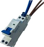 Enzo SEP Sep aftakblok pin 1 fase 2x10mm² laag blauw