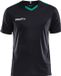 Craft Progress Contrast Shirt Korte Mouw Heren - Zwart / Groen | Maat: XL
