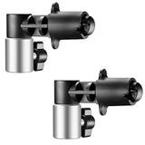 NEEWER 2 Pack Reflector Houder Achtergrond Klem, Stevige Aluminiumlegering Fotografie Reflector Disc Holding Positionering Klem Mount Adapter voor Licht Stand met 5/8\" Stud, RF-NA-2