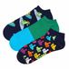 Happy Socks 3-Pack Hang Loose Low Socks Dames Navy Katoen/Polyamide/Elastaan Maat 36-40
