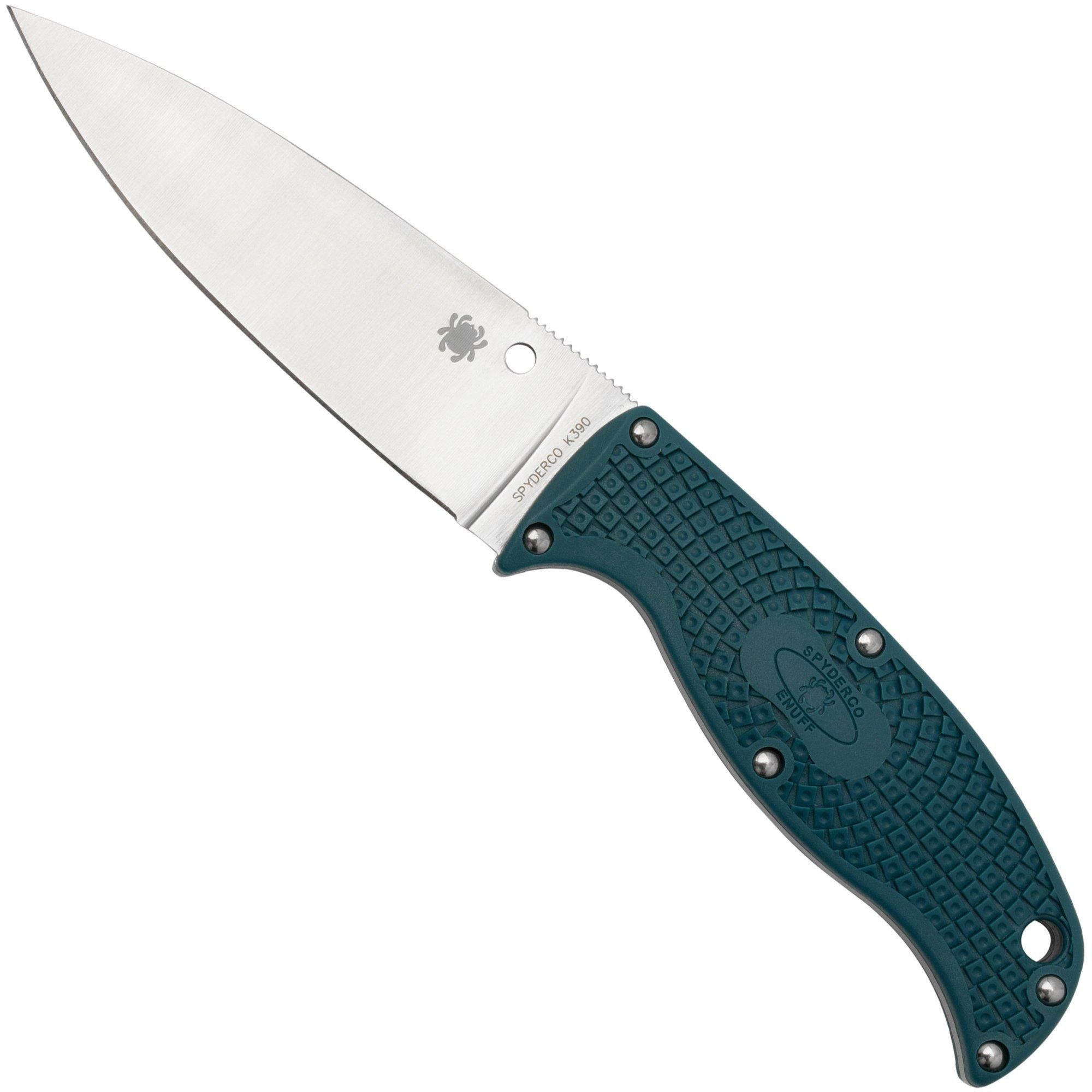 Spyderco Enuff 2 FB31PBL2 K390 - Blue FRN - Fixed Blade Knife