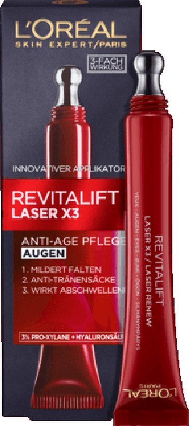 L'Oréal Revitalift Laser X3 Hyaluron Anti-Aging Oogcrème,15 ml
