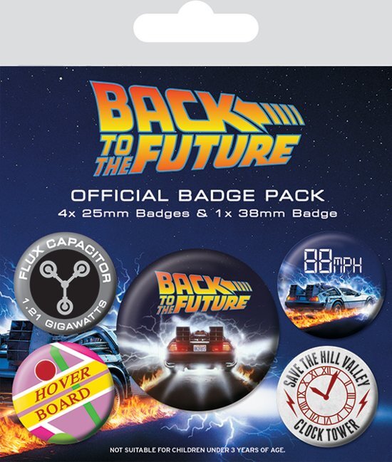 Pyramid International Back to the future Badge Pack Buttons