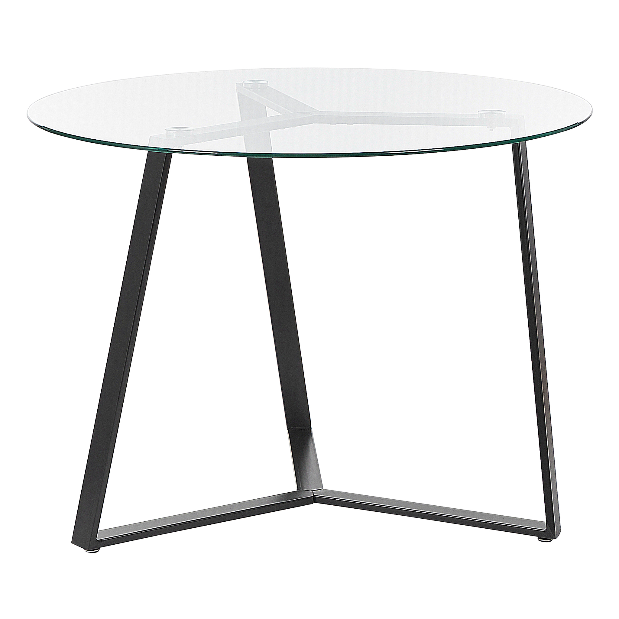 Beliani Kebri - Eettafel - Zwart - 100 x 100 cm - Veiligheidsglas