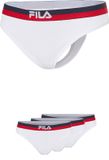 FILA - Gekleurde Waistband Urban String | 3-Pack | Damesstring | Maat M - Wit