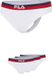 FILA - Gekleurde Waistband Urban String | 3-Pack | Damesstring | Maat M - Wit