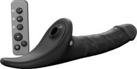 Strap-on-me Lovely Planet SARL Strap-On-Me - Multi Orgasm Realistische Dildo - Strapless Strap-on met Flapper Technologie - Zwart