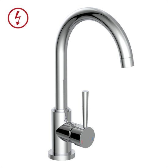 SCHÜTTE Cornwall Keukenkraan - Chroom - Draaibare Uitloop - Lage Druk
