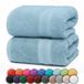 NatureMark Badhanddoeken van badstof, 2-pack, 70x140cm, 100% katoen, lichtblauw