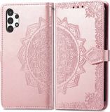 iMoshion Hoesje Samsung Galaxy A13 (4G) - Mandala Bookcase - Rosé Goud