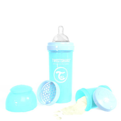 Twistshake Twist shake Drinkfles anti-koliek 260 ml pastel blauw - Blauw - Gr.260ml-350ml