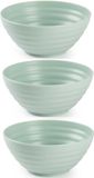Plasticforte Bols - 6x - vert menthe - plastique - 14 x 6.5 cm - bols