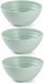 Plasticforte Bols - 6x - vert menthe - plastique - 14 x 6.5 cm - bols