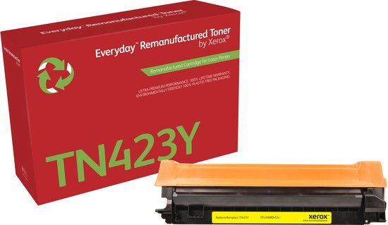 Xerox Compatible Xerox Everyday™ Geel Remanufactured Toner van Xerox compatible met Brother (TN423Y), Hoge capaciteit