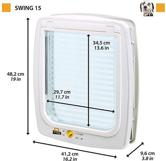 Ferplast Swing 15 - Hondenluik - Bruin - XXL