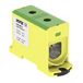 Verdelerblok Morek Verdelerblok f. Al/Cu geschikt 35-240mm2 geel-groen 1-pol. 1000V AC/DC klem geïsoleerd OTL 240 MAA1240Y10 3996