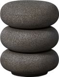 WOOOD Laurel Bijzettafel Met Spikkels - Magnesium - Zwart - 50x40x40