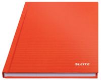 Leitz A5 Geruit Notitieboek, 80 pagina's, Hardcover, Rood