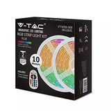V-TAC Set 2 RGB SMD5050 4,8W/M 12V IP20 + controller + voeding + afstandsbediening