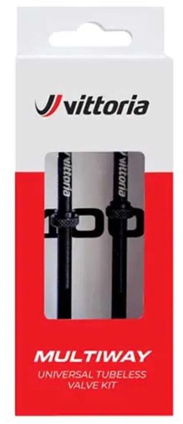 Vittoria Tubeless Ventiel 2 stuks 80 mm Zwart