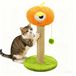 Poteau griffoir multifonctionnel pour chat avec jouets et corde de chanvre
