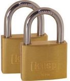 Kasp K12050D2 Hangslot 50 mm Goud-geel Sleutelslot