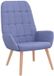 vidaXL Relaxstoel stof jeansblauw