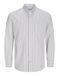 JACK & JONES Heren Jjeoxford Shirt Ls Noos chemise à manches longues, Crockery/Stripes : rayures, S