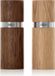 AdHoc Textura Peper- & Zoutmolen Set – 2-delig – 13 cm – Donker & Licht Eiken – Geolied – CeraCut Keramisch