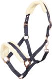 Imperial Riding Halster Classic Fur Navy Pony