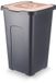 Artgos Sorta Serie - Poubelle de tri sélectif - 50L - Marron
