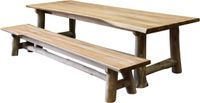 AVH-Collectie Pearl dining tuinset 300x100xH77,5 teak 2 delig