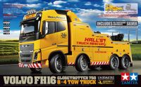 Tamiya Modelbouwpakket Auto - 47528 RC Vrachtwagen - Volvo FH16 Globetrotter 750 8x4 Sleepwagen - Pre-painted RC Plastic - 1:14 - Modelbouw