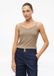 s.Oliver Vrouwen T-shirt V-hals Korte mouw Viscose Lichtbruin Maat 40
