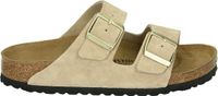 Birkenstock ARIZONA SUEDE SANDCASTLE - Pantoufles femme - Blanc/beige - Taille 41