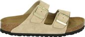 Birkenstock ARIZONA SUEDE SANDCASTLE - Pantoufles femme - Blanc/beige - Taille 41