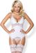 Obsessive 810-COR-2 S/M WHITE - Korset - Wit - Polyamide