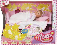 Dimian 36cm bébé nena avec lit et accessoires.