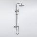 FortiFura Calvi opbouw regendoucheset – Ø30 cm hoofddouche – 1-stands ronde handdouche – gunmetal geborsteld