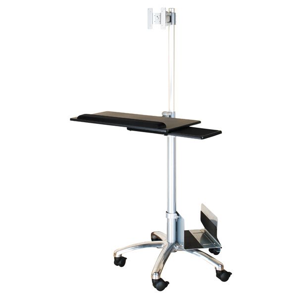 Value Mobile PC Cart, silver - 17.99.1174
