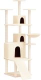 vidaXL Kattenmeubel - Krabpaal - 175 cm - Crèmekleurig